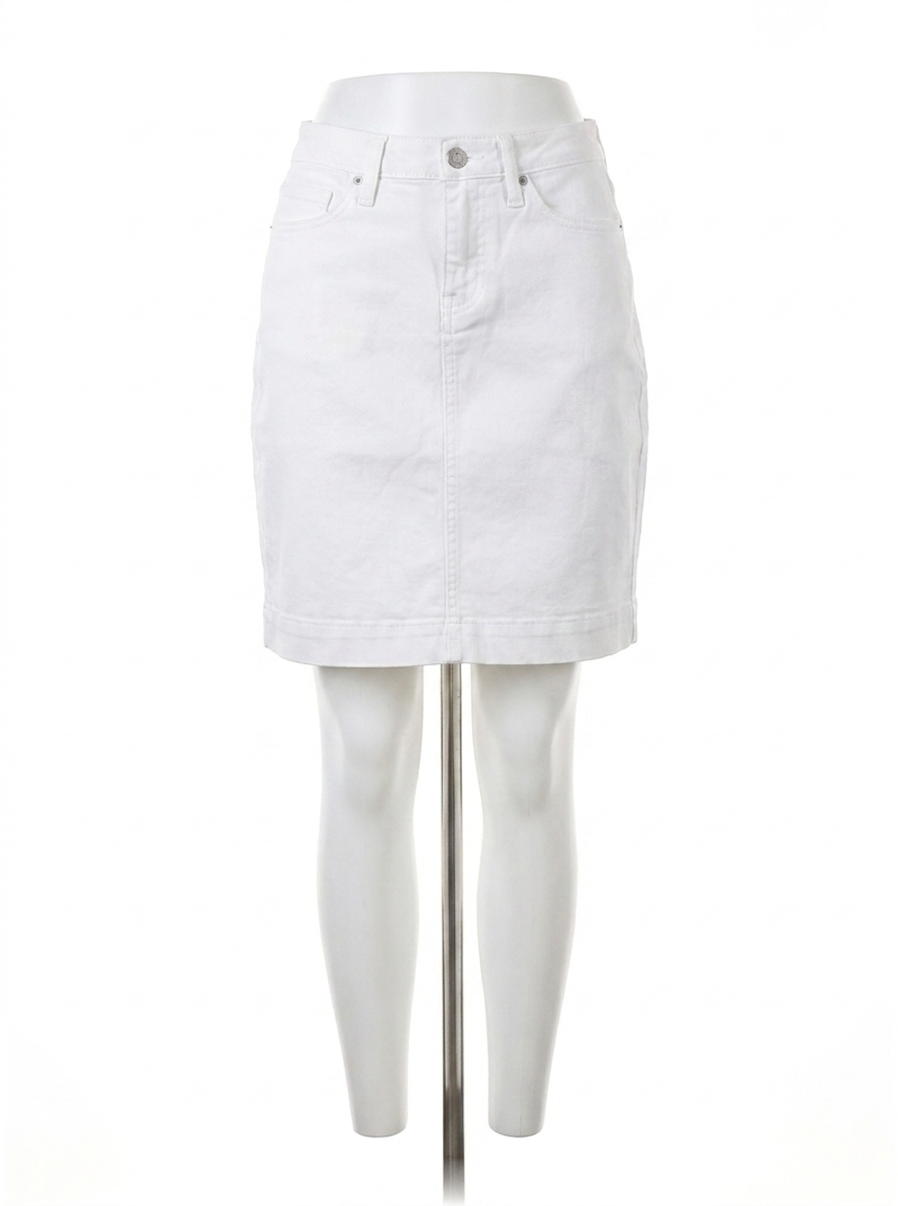 NEW TRIBAL walela pull-on denim skorts in white